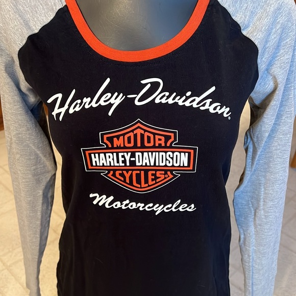 Harley Davidson women’s scoop neck long sleeve. Size medium. - Picture 2 of 11